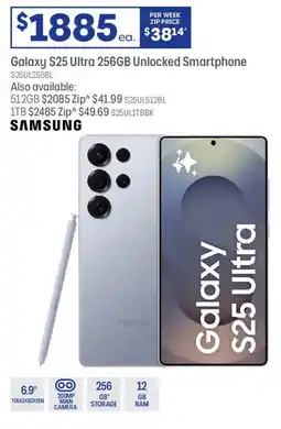 Officeworks SAMSUNG Galaxy S25 Ultra 256GB Unlocked Smartphone offer