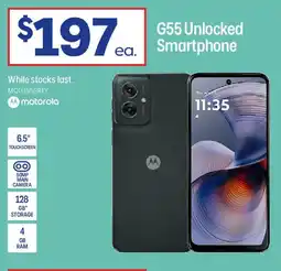 Officeworks motorola G55 Unlocked Smartphone offer