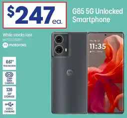 Officeworks motorola G85 5G Unlocked Smartphone offer
