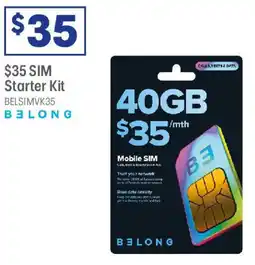 Officeworks BELONG $35 SIM Starter Kit offer