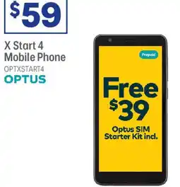 Officeworks OPTUS X Start 4 Mobile Phone offer