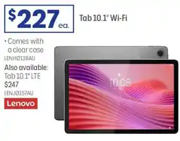 Officeworks Lenovo Tab 10.1" LTE offer