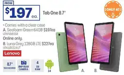 Officeworks Lenovo Luna Grey 128GB LTE offer