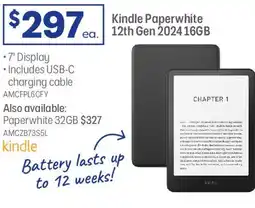 Officeworks Kindle Paperwhite 12th Gen 2024 16GB offer