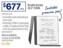 Officeworks Kindle Scribe 10.2" 32GB Includes offer