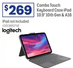 Officeworks logitech Combo Touch Keyboard Case iPad offer