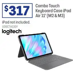 Officeworks logitech Combo Touch Keyboard Case iPad offer