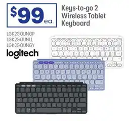 Officeworks logitech Keys-to-go 2 Wireless Tablet Keyboard offer