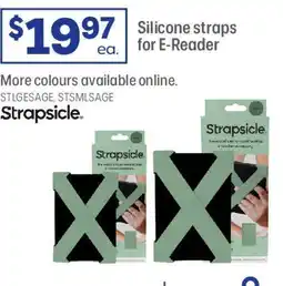 Officeworks Silicone straps for E-Reader offer