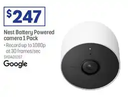 Officeworks Google Nest Battery Powered camera 1 Pack offer