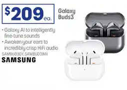 Officeworks SAMSUNG Galaxy Buds3 offer