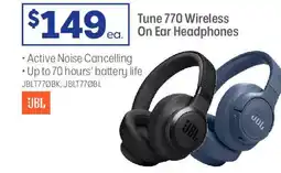 Officeworks JBL Tune 770 Wireless On Ear Headphones JBL offer