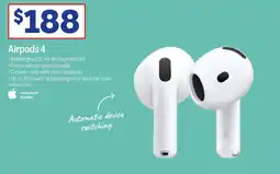 Officeworks Apple Airpods 4 offer