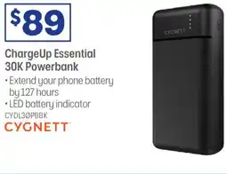 Officeworks CYGNETT Charge Up Essential 30K Powerbank offer