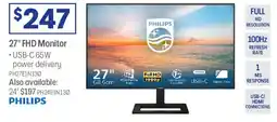 Officeworks PHILIPS 27" FHD Monitor offer