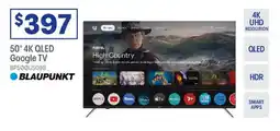 Officeworks BLAUPUNKT 50" 4K QLED Google TV offer