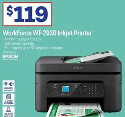 Officeworks EPSON WorkForce WF-2930 Inkjet Printer offer