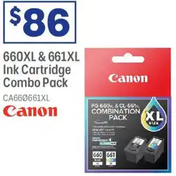 Officeworks 660XL & 661XL Ink Cartridge Combo Pack offer