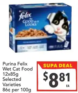 Supa Valu Purina Felix Wet Cat Food offer