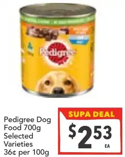 Supa Valu Pedigree Dog Food offer