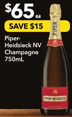 Supa Valu Piper Heidsieck NV Champagne offer