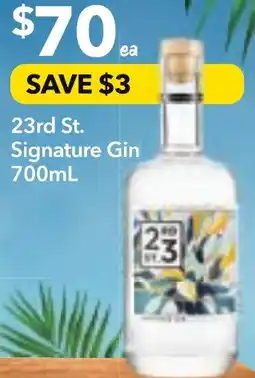 Supa Valu 23rd St. Signature Gin offer
