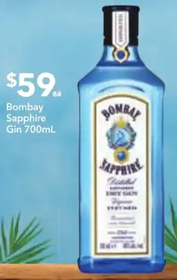 Supa Valu Bombay Sapphire Gin offer