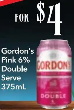 Supa Valu Gordon's Pink Double Serve offer