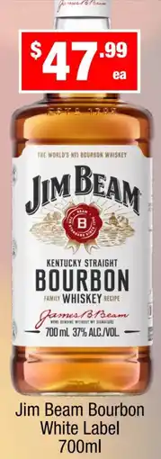 Liquor Stax Jim Beam Bourbon White Label offer