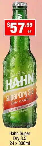 Liquor Stax Hahn Super Dry 3.5 offer