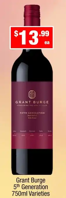 Liquor Stax Grant Burge 5th Generation offer