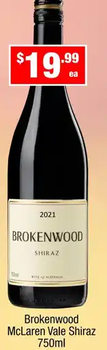 Liquor Stax Brokenwood mclaren vale shiraz offer