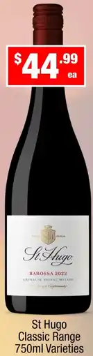 Liquor Stax St Hugo Classic Range offer
