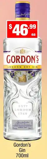 Liquor Stax Gordon's Gin offer