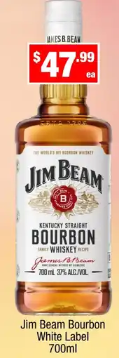 Liquor Stax Jim Beam Bourbon White Label offer