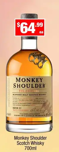 Liquor Stax Monkey Shoulder Scotch Whisky offer