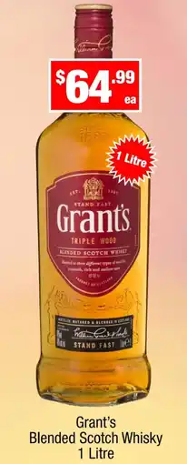 Liquor Stax Grant's Blended Scotch Whisky offer