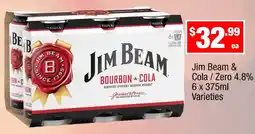 Liquor Stax Jim Beam & Cola / Zero offer