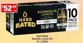 Liquor Stax Hard Rated Alcoholic Lemon offer