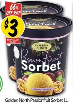 Not Quite Right Golden north passionfruit sorbet offer