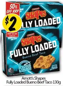 Not Quite Right Arnott's Shapes Fully Loaded Bueno Beef Taco offer