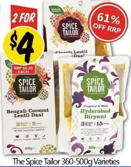 Not Quite Right The spice tailor varieties offer