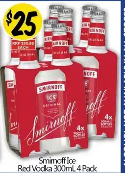 Not Quite Right Smirnoff Ice Red Vodka offer
