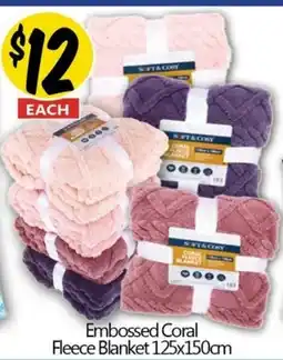 Not Quite Right Embossed Coral Fleece Blanket offer