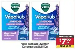 Pharmacy4Less Vicks VapoRub Lavender Decongestant Rub offer
