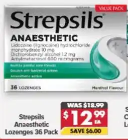 Pharmacy4Less Strepsils Anaesthetic Lozenges offer