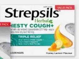 Pharmacy4Less Strepsils Chesty Cough+ Honey & Lemon Lozenges offer