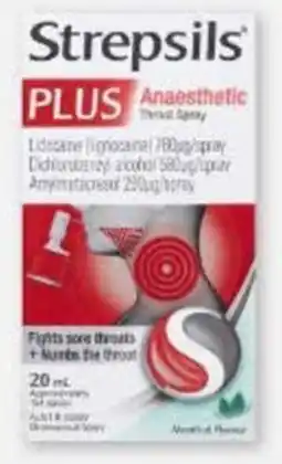 Pharmacy4Less Strepsils Plus Anaesthetic Throat Spray offer
