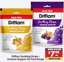 Pharmacy4Less Difflam Soothing Drops + Immune Support offer