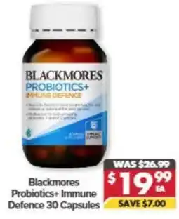Pharmacy4Less Blackmores Probiotics+ Immune Defence offer